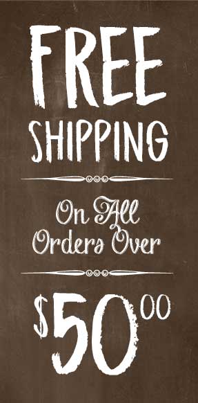 Free Shipping on orders over $50